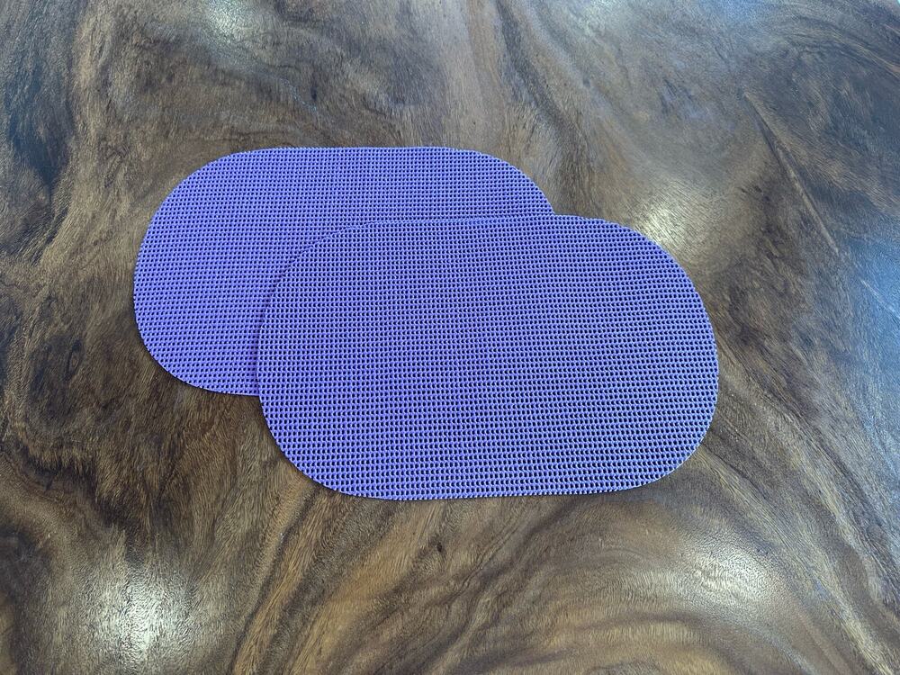 Vintage Placemats Purple Vinyl set of 2